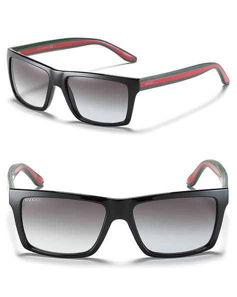 gucci gradient 55mm wayfarer sunglasses|Gucci transparent sunglasses.